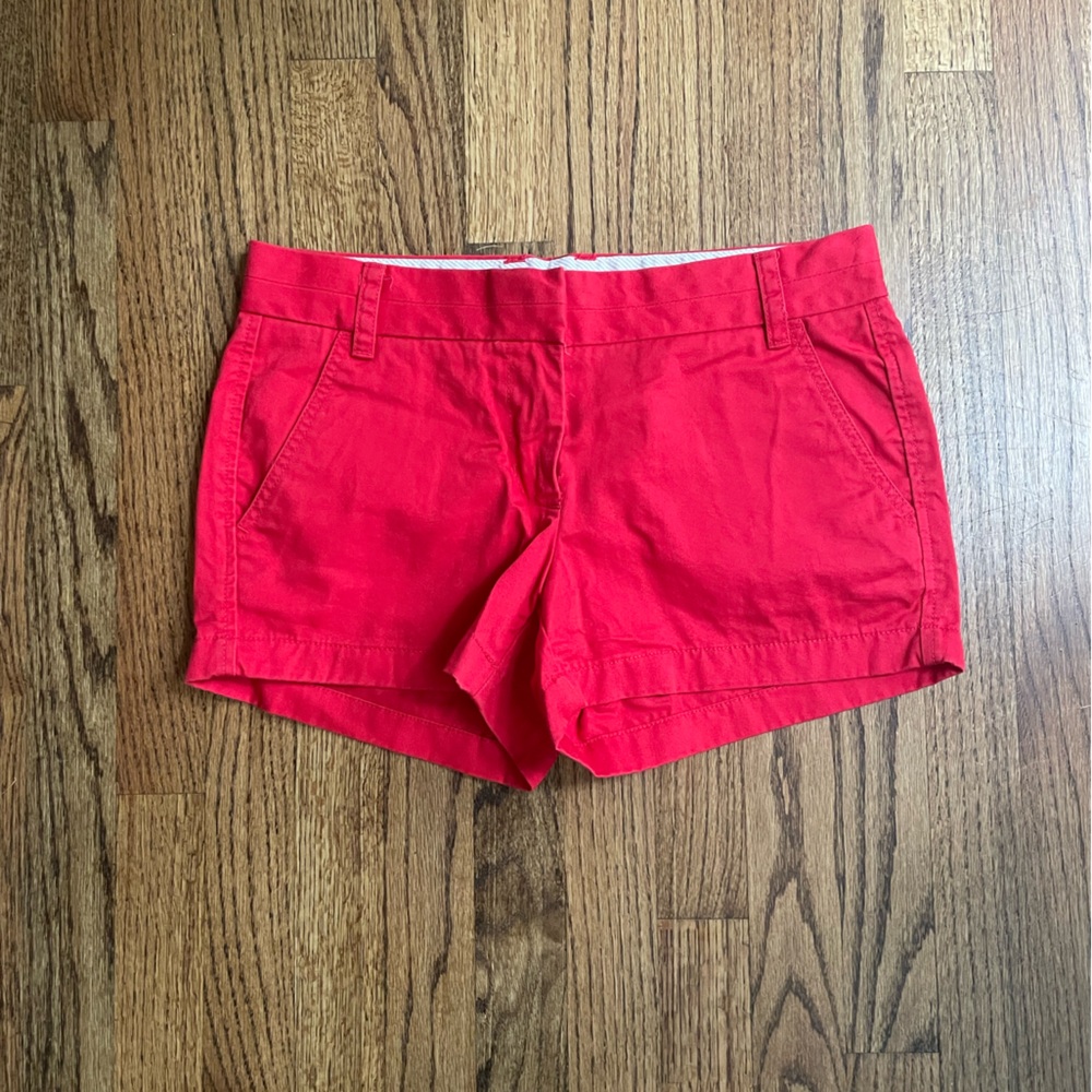 J. Crew Red Chino Shorts
